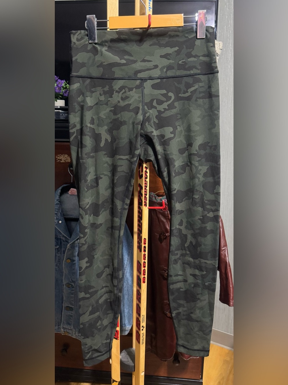 Lululemon Align High-Rise Pant 28" Olive Green Camo Size 10